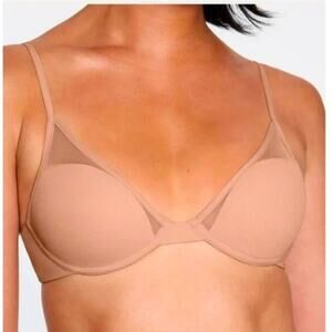 Pepper Mesh classic All You Bra Lightly Lined Size 34AA Tuscan Beige tan nude